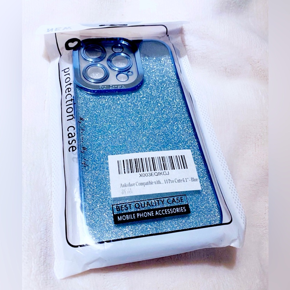🆕 Blue Shiny & Sparkly phone case - sealed